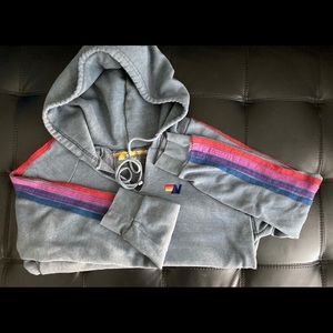 Aviator Nation crop hoody